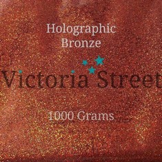 QUANTITY OF VICTORIA STREET GLITTER - HOLOGRAPHIC BRONZE - FINE 0.008" / 0.2MM COPPER ORANGE[100 GRAMS] - TOTAL RRP £300: LOCATION - A RACK