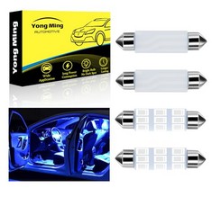 29 X YONGMING 42MM*10MM 6418 AMBIENT LIGHTING CAR LED INTERIOR LIGHTS 270LM,ICEBLUE LED LIGHTS FOR CAR C5W BULB NO POLARITY AND CANBUS ERROR FREE,USE TO DOME NUMBER PLATE LIGHTS MAP LAMPS TRUNK LIGHT