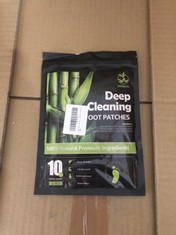 QUANTITY OF DEEP CLEANING FOOT PATCHES: LOCATION - A RACK