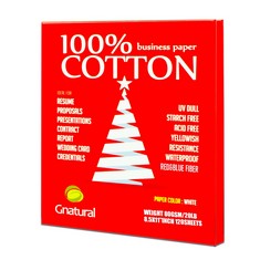 17 X PREMIUM 100% COTTON BUSINESS PAPER, GNATURAL 8.5 X 11 INCH, 20LB/80GSM RESUME PAPER, CONTRACT PAPER WITH RED & BLUE FIBER, WATERPROOF FOR INKJET AND LASER PRINTING PAPER - 120 SHEETS STARCH FREE