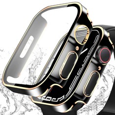 QUANTITY OF [2 PACK]BELIYO HARD STRAIGHT EDGE CASE FOR APPLE WATCH SERIES 9/8/7 49MM 45MM 44MM 41MM 40MM,IWATCH SCREEN PROTECTOR PC ULTRA-THIN OVERALL WATERPROOF PROTECTIVE COVER(41MM,CLEAR) - TOTAL