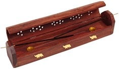 49 X STORE INDYA WOODEN INCENSE HOLDER (ELEPHANT) - TOTAL RRP £319: LOCATION - B RACK