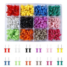 18 X VAPKER PUSH PINS 720PCS SOLID COLOR THUMB TACKS MAP PINS TACKS PLASTIC HEAD WITH STEEL POINT FOR BULLETIN BOARD 12 ASSORTED COLORS OFFICE SUPPLIES - TOTAL RRP £150: LOCATION - C RACK