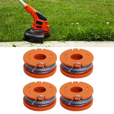 26 X SOEKODU 3 METERS STRIMMER SPOOL LINE REPLACEMENT FOR MAC ALLISTER MGTP18LI, 1.65 MM STRING TRIMMER LINES, AUTOFEED SPOOL AND LINE FOR MAC ALLISTER (4PCS) - TOTAL RRP £130: LOCATION - C RACK