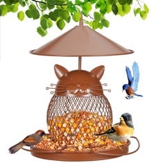 6 X METAL SQUIRREL PROOF BIRD FEEDER, BIRD FEEDERS FOR OUTDOORS HANGING, DUABLE BIRD FEEDER FOR WILD BIRDS, EASY TO FILL HOLLOW MESH BIRD FEEDERS FOR CARDINAL, FINCH, SPARROW AND BLUE JAY: LOCATION -