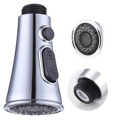 31 X KITCHEN FAUCET SPRAY HEAD, 3-FUNCTION BUTTON SWITCH CAN BE SUSPENDED PULL-DOWN SINK NOZZLES REPLACEMENT - TOTAL RRP £311: LOCATION - A RACK