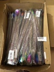 44 X MIXING BAR SPOON 12 INCHES 18/10 STAINLESS STEEL SPIRAL PATTERN MORPHINE BARTENDER WHISKEY COCKTAIL SHAKER SPOON (2 PCS RAINBOW BAR SPOONS) - TOTAL RRP £403: LOCATION - D RACK