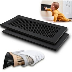 5 X BABY PROOFING VENT COVER FOR HOME FLOOR - SOFT SILICONE CHILD PROOF FLOOR AIR VENT COVER, CATCHES SMALL ITEMS & PREVENTS CREEPY CRAWLIES, BABY SAFETY PRODUCT, FITS FLOOR REGISTERS 4X10” (GRAY): L