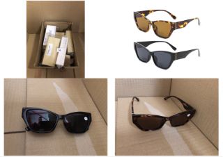 QUANTITY OF ASSORTED ITEMS TO INCLUDE E & R ELEGANT RABBIT 2 PACKS BIFOCAL READING SUNGLASSES FOR WOMEN,THICK FRAME CATEYE OUTDOOR SUN READERS WITH TINTED LENS SUN GLASSES (BLACK&TORTOISE, 2.00): LOC