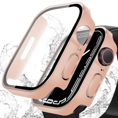 49 X [2 PACK]BELIYO HARD STRAIGHT EDGE CASE FOR APPLE WATCH SERIES 9/8/7 49MM 45MM 44MM 41MM 40MM,IWATCH SCREEN PROTECTOR PC ULTRA-THIN OVERALL WATERPROOF PROTECTIVE COVER(45MM,ROSE GOLD) - TOTAL RRP