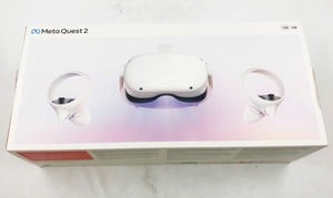 META QUEST 2 128GB VR HEADSET: MODEL NO KW49CM: LOCATION - F