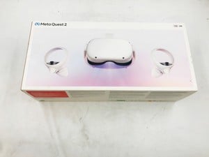 META QUEST 2 128GB VR HEADSET: MODEL NO KW49CM: LOCATION - F