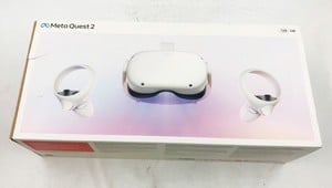 META QUEST 2 128GB VR HEADSET: MODEL NO KW49CM: LOCATION - F