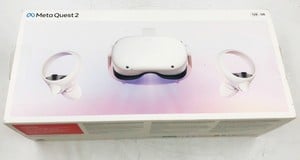 META QUEST 2 128GB VR HEADSET: MODEL NO KW49CM: LOCATION - F