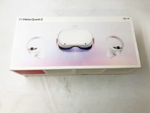 META QUEST 2 128GB VR HEADSET: MODEL NO KW49CM: LOCATION - F