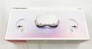 META QUEST 2 128GB VR HEADSET: MODEL NO KW49CM: LOCATION - F