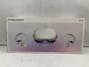 META QUEST 2 128GB VR HEADSET: MODEL NO KW49CM: LOCATION - G