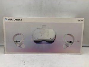 META QUEST 2 128GB VR HEADSET: MODEL NO KW49CM: LOCATION - G