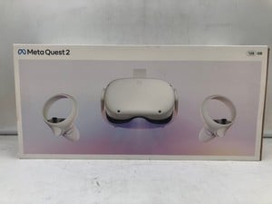 META QUEST 2 128GB VR HEADSET: MODEL NO KW49CM: LOCATION - G