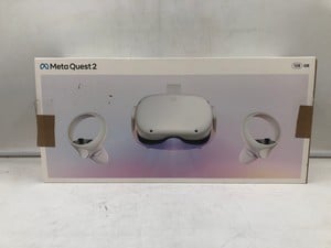 META QUEST 2 128GB VR HEADSET: MODEL NO KW49CM: LOCATION - G