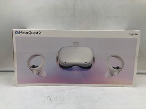 META QUEST 2 128GB VR HEADSET: MODEL NO KW49CM: LOCATION - G