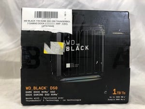 WD BLACK 1TB NVME SSD D50 THUNDERBOLT 3 GAMING DOCK (RRP - £283).: LOCATION - A