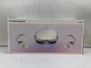 META QUEST 2 128GB VR HEADSET: MODEL NO KW49CM: LOCATION - G