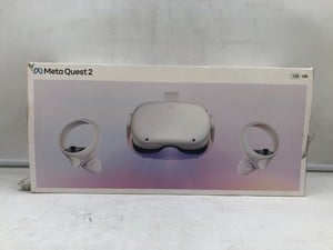 META QUEST 2 128GB VR HEADSET: MODEL NO KW49CM: LOCATION - G