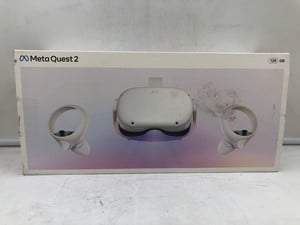 META QUEST 2 128GB VR HEADSET: MODEL NO KW49CM: LOCATION - H