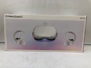 META QUEST 2 128GB VR HEADSET: MODEL NO KW49CM: LOCATION - H