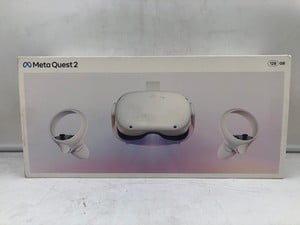 META QUEST 2 128GB VR HEADSET: MODEL NO KW49CM: LOCATION - H