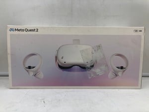 META QUEST 2 128GB VR HEADSET: MODEL NO KW49CM: LOCATION - H