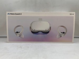 META QUEST 2 128GB VR HEADSET: MODEL NO KW49CM: LOCATION - H