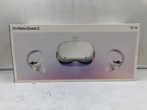 META QUEST 2 128GB VR HEADSET: MODEL NO KW49CM: LOCATION - H