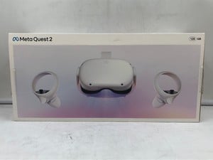 META QUEST 2 128GB VR HEADSET: MODEL NO KW49CM: LOCATION - H