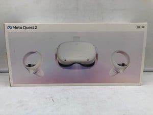 META QUEST 2 128GB VR HEADSET: MODEL NO KW49CM: LOCATION - H