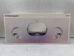 META QUEST 2 128GB VR HEADSET: MODEL NO KW49CM: LOCATION - H