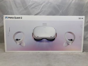 META QUEST 2 128GB VR HEADSET: MODEL NO KW49CM: LOCATION - I