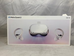 META QUEST 2 128GB VR HEADSET: MODEL NO KW49CM: LOCATION - I