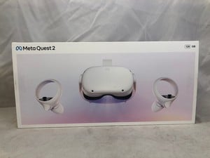 META QUEST 2 128GB VR HEADSET: MODEL NO KW49CM: LOCATION - I