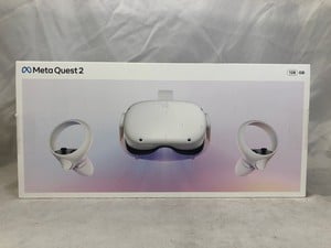 META QUEST 2 128GB VR HEADSET: MODEL NO KW49CM: LOCATION - I