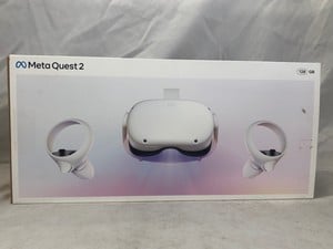 META QUEST 2 128GB VR HEADSET: MODEL NO KW49CM: LOCATION - I