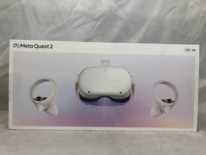 META QUEST 2 128GB VR HEADSET: MODEL NO KW49CM: LOCATION - I