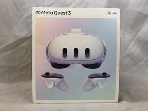 META QUEST 3 128GB V.R HEADSET (RRP - £409): MODEL NO S3A: LOCATION - A