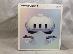 META QUEST 3 128GB V.R HEADSET (RRP - £409): MODEL NO S3A: LOCATION - A