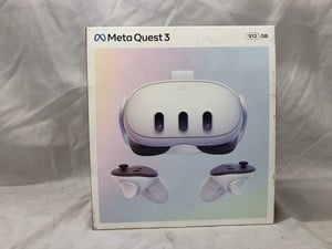 META QUEST 3 512GB VR HEADSET (RRP - £479): MODEL NO S3A: LOCATION - A