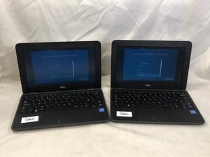 X2 DELL LATITUDE 3190 64GB LAPTOP: MODEL NO P26T. INTEL CELERON N4120, 4GB RAM, 11.6" SCREEN: LOCATION - K