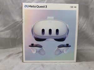 META QUEST 3 128GB V.R HEADSET (RRP - £409): MODEL NO S3A: LOCATION - A