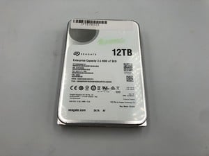 SEAGATE 12TB ENTERPRISE CAPACITY 3.5 V7 SED HDD: MODEL NO ST12000NM0127: LOCATION - L