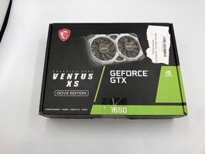 MSI GTX 1650 GPU. (SMASHED / SALVAGE / SPARES): LOCATION - L